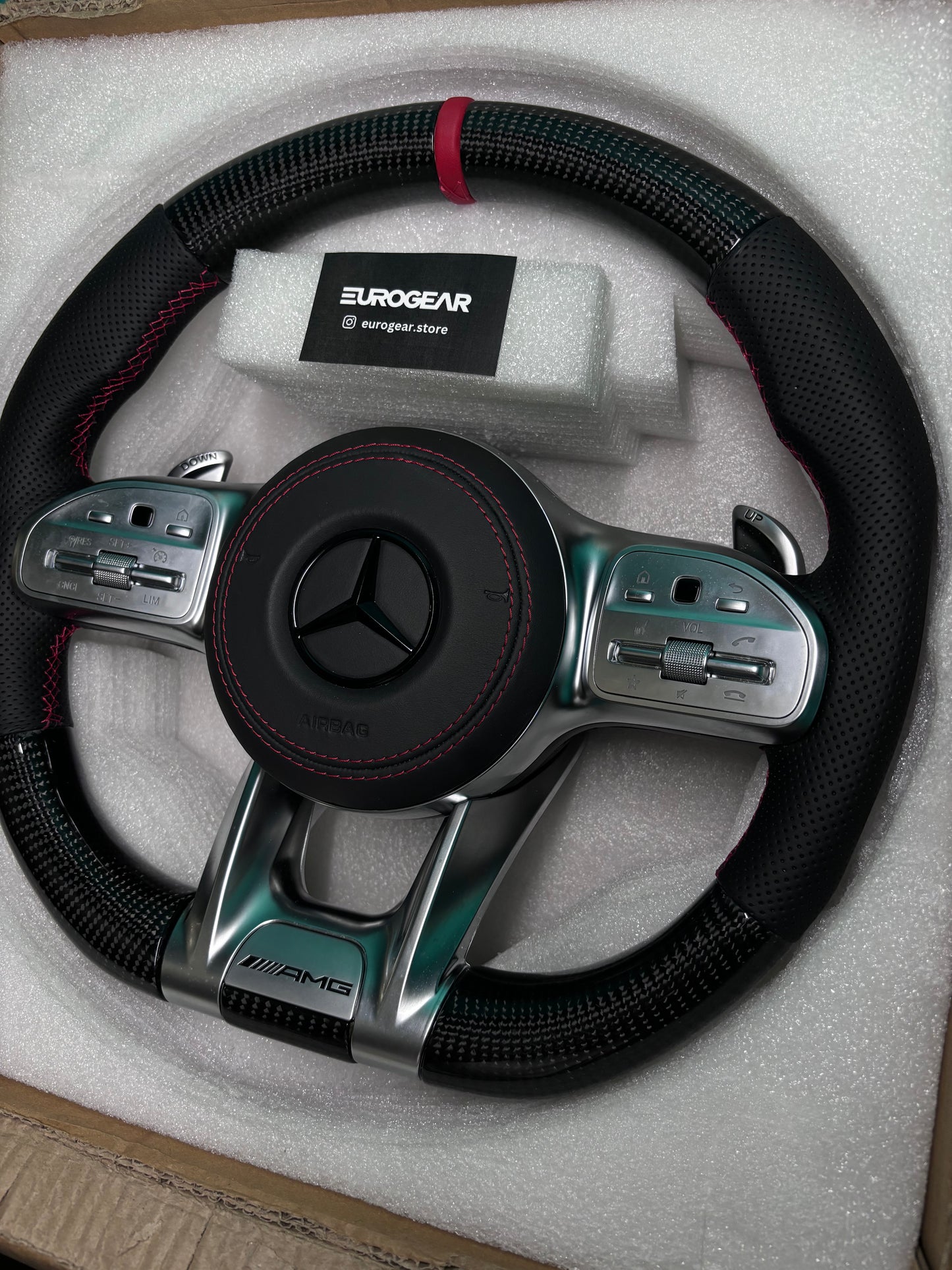 Mercedes AMG Performance Style Wheel (Silver Accents)