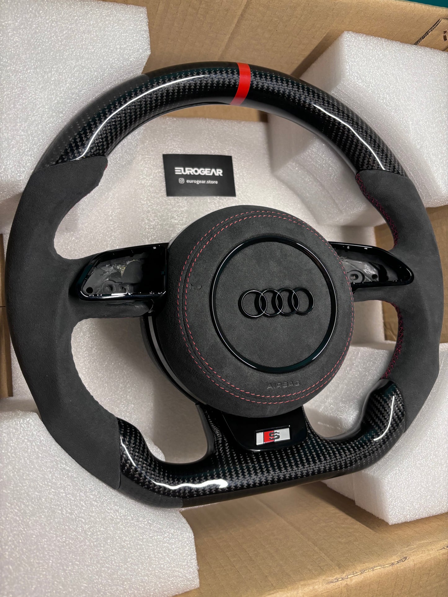 Carbon Fiber Audi B8.5 Steering Wheel