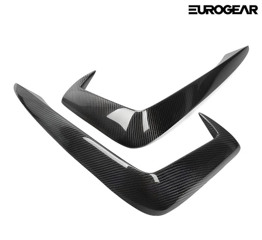 KB Style Carbon Fiber Front Bumper Splitters - Audi B9 A4/S4 S Line Eurogear