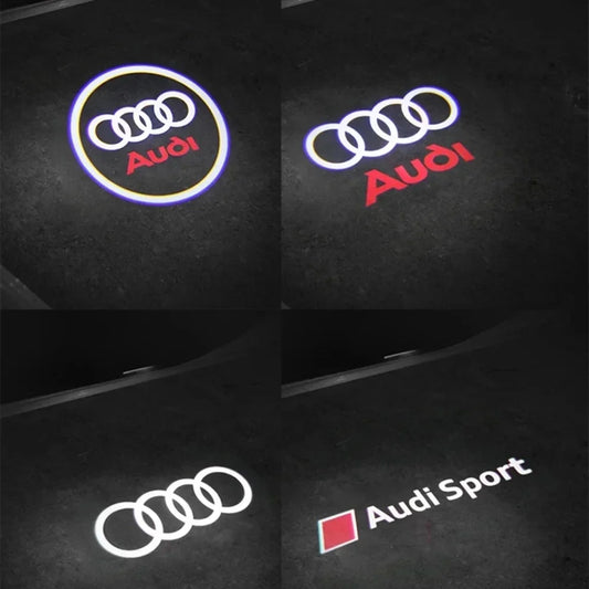 LED Car Door Welcome Logo Projector Ghost Shadow Light For AUDI Eurogear