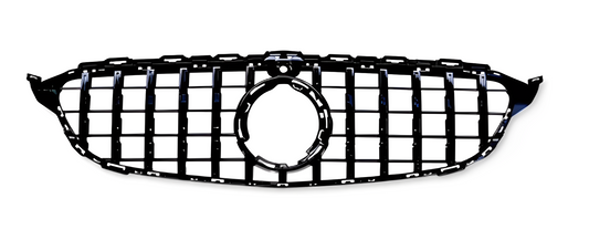 Glossy Black Mercedes-Benz GT Style Front Grill Eurogear