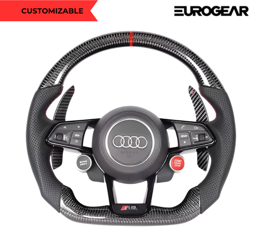 Audi R8/TT style Customizable Steering Wheel (Fits 2010+ All Models)