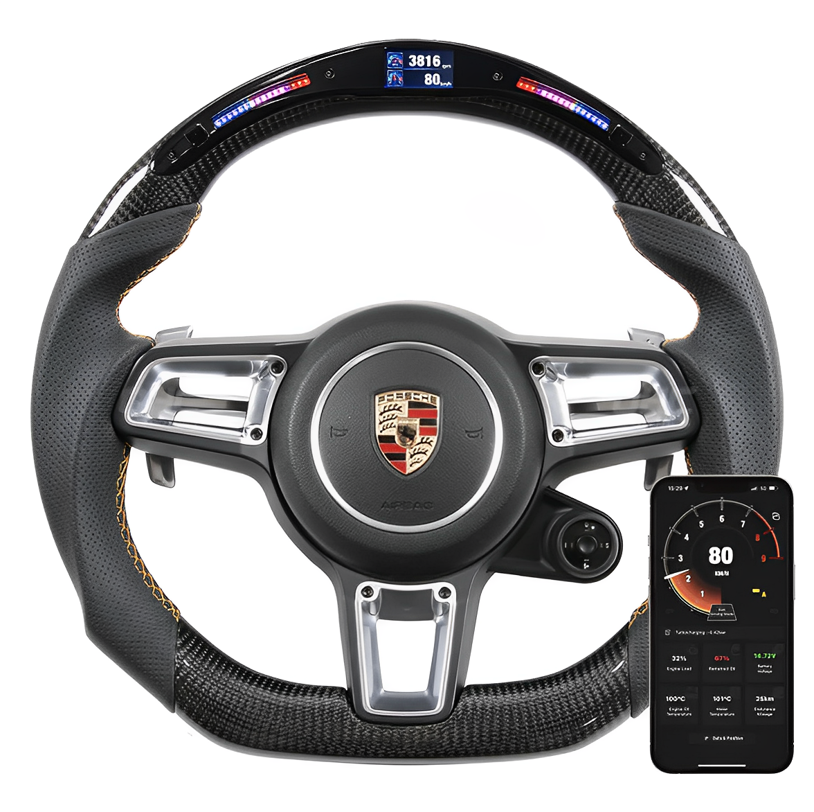 Customizable Steering Wheel For Porsche (Fits all Models with Upgrade Package)