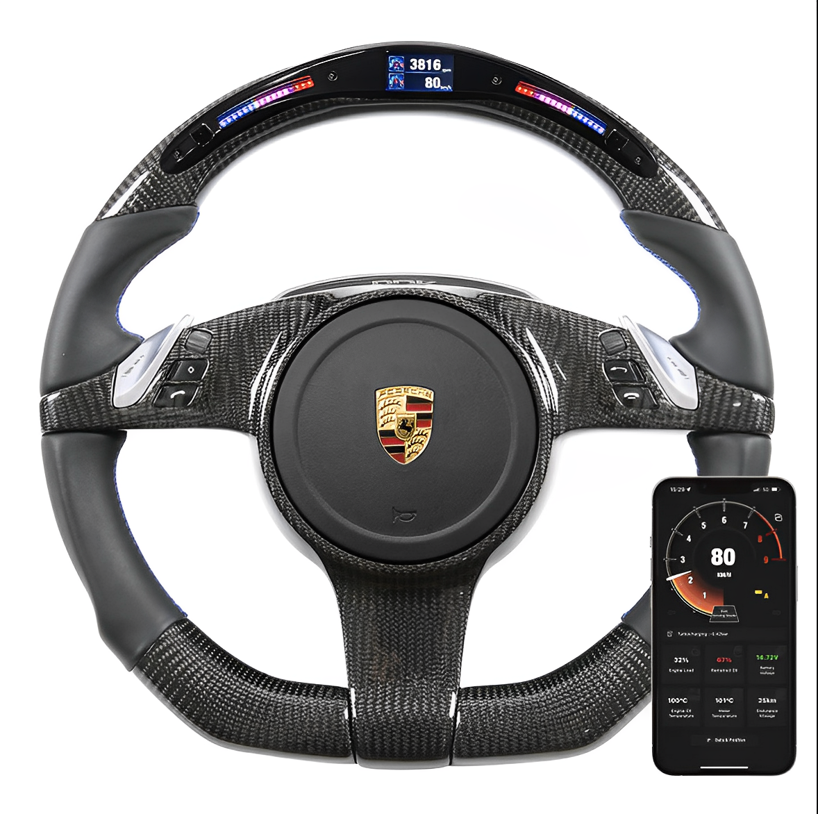 Customizable 2008-2014 Steering Wheel For Porsche