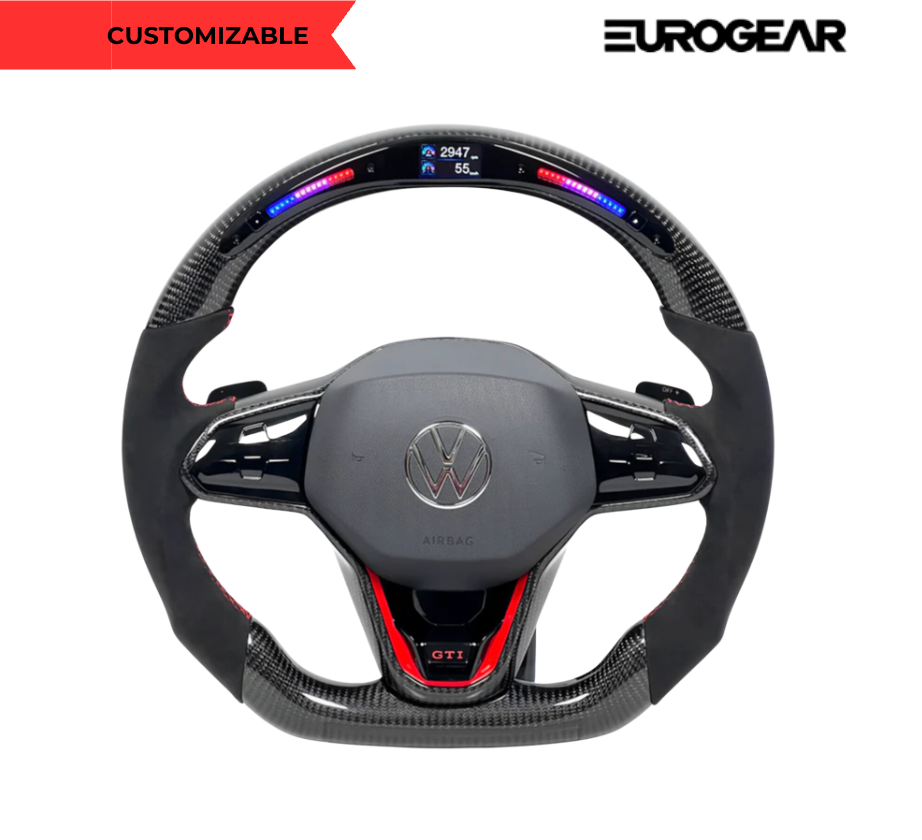 Customizable Steering Wheel for Volkswagen Golf MK8/Passat B8/Polo VI/T-Roc/Tiguan/Toureg/Amarok (2020-Present)